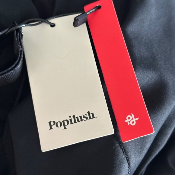 Popilush Womens Shapewear Bodysuit Large Black Tummy Control Snap Closure - Picture 5 of 8